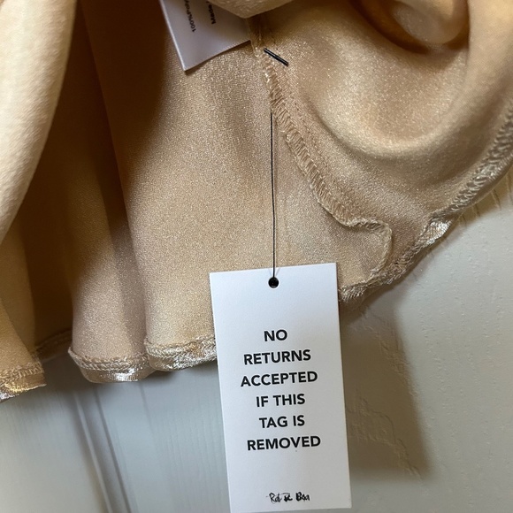 Rat & Boa Gold Backless Dress - Picture 6 of 12